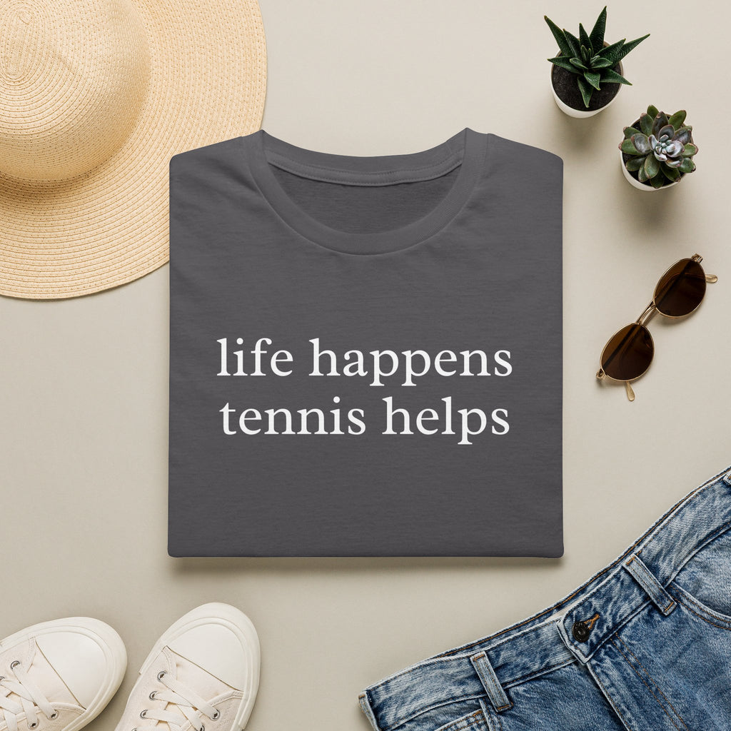 Life Happens Tennis Helps Shirt