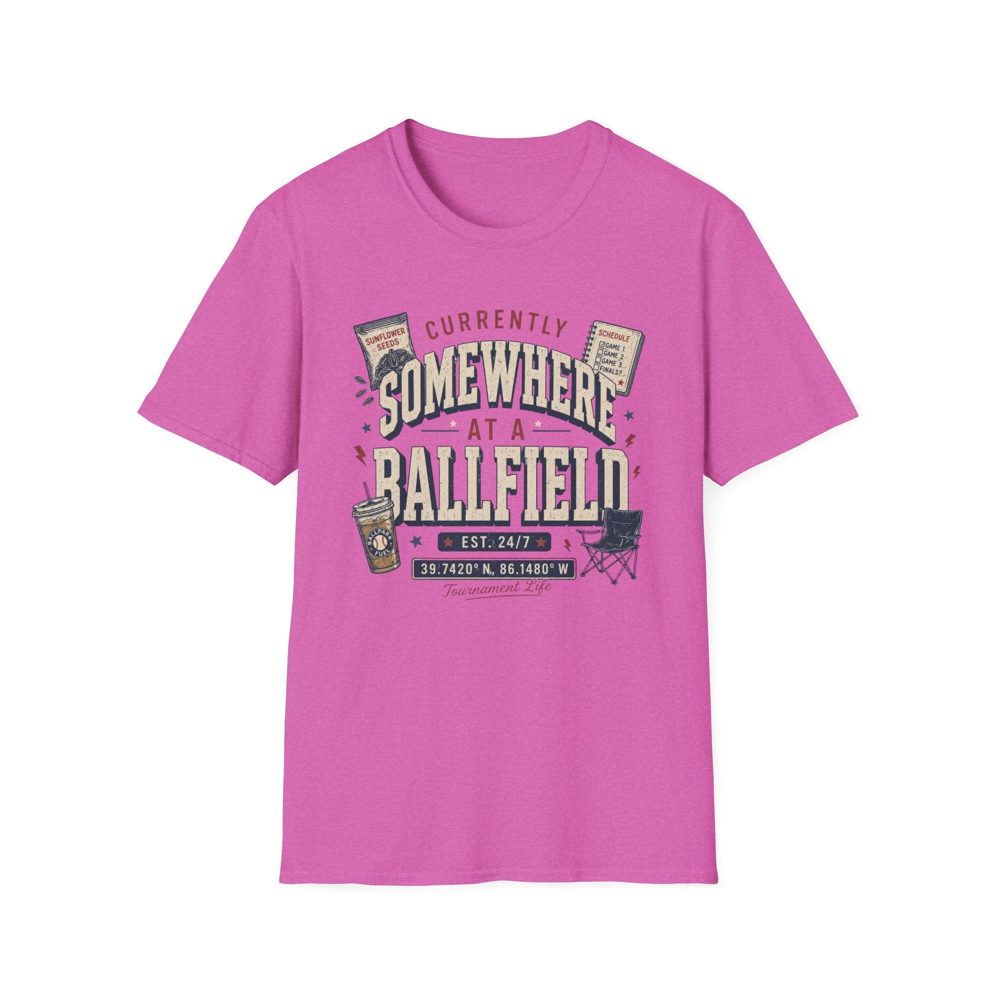 Somewhere at a ballpark shirt