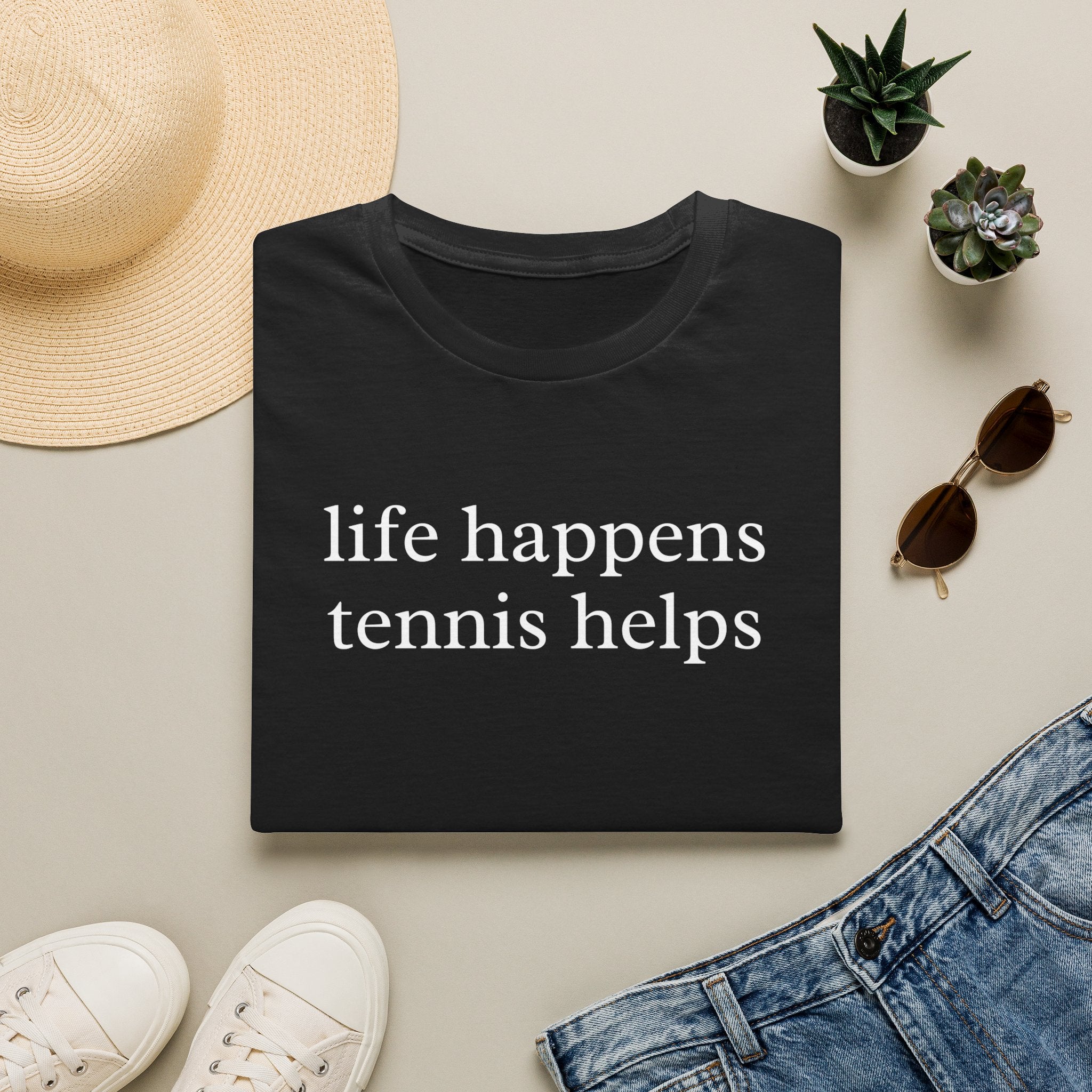 Life Happens Tennis Helps Shirt