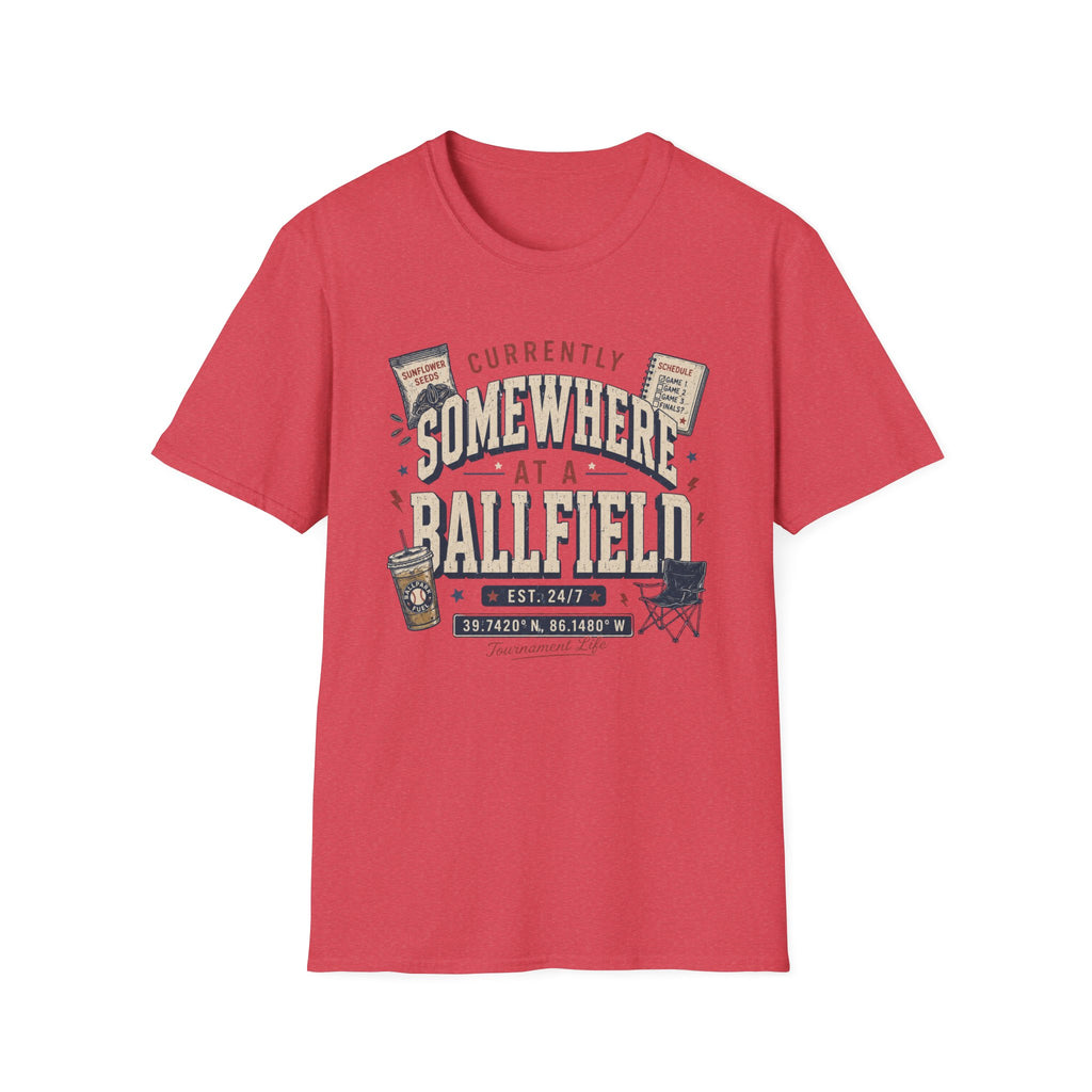 Somewhere at a ballpark shirt