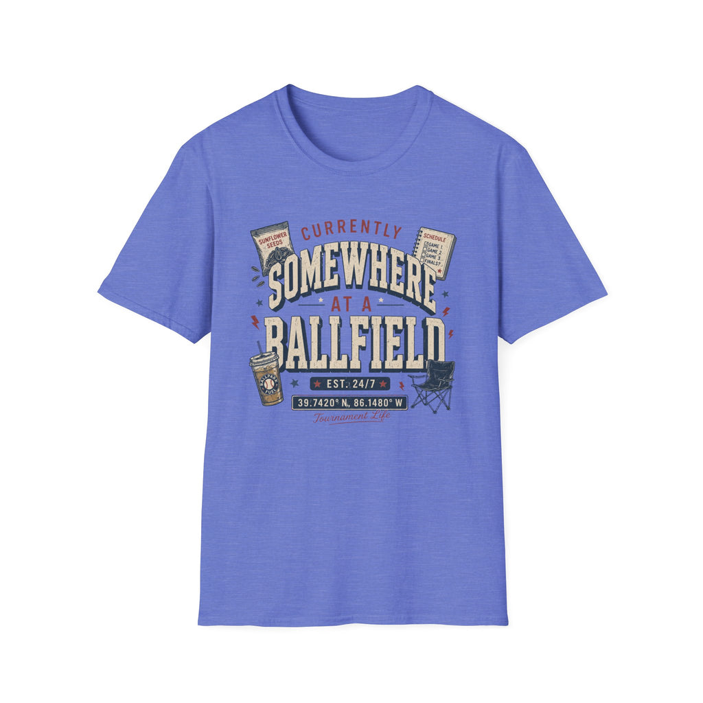 Somewhere at a ballpark shirt