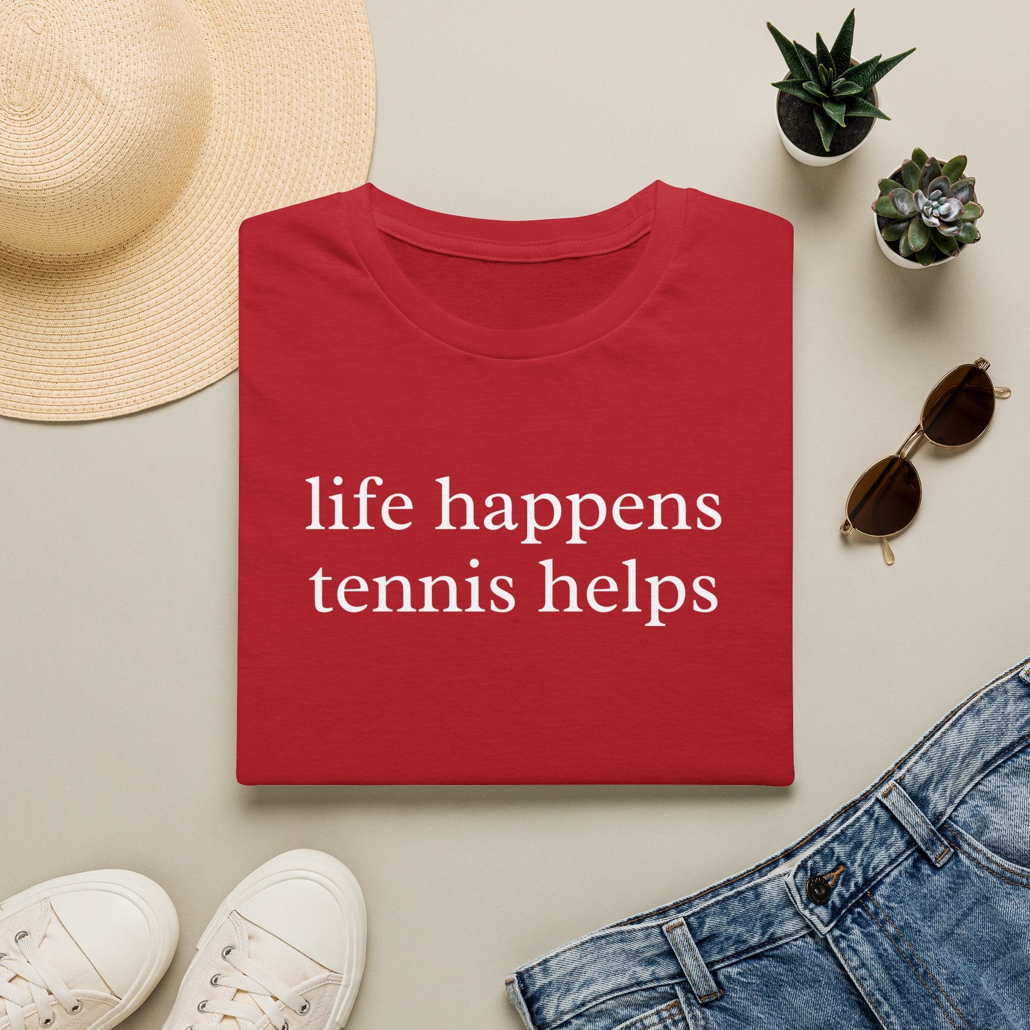 Life Happens Tennis Helps Shirt