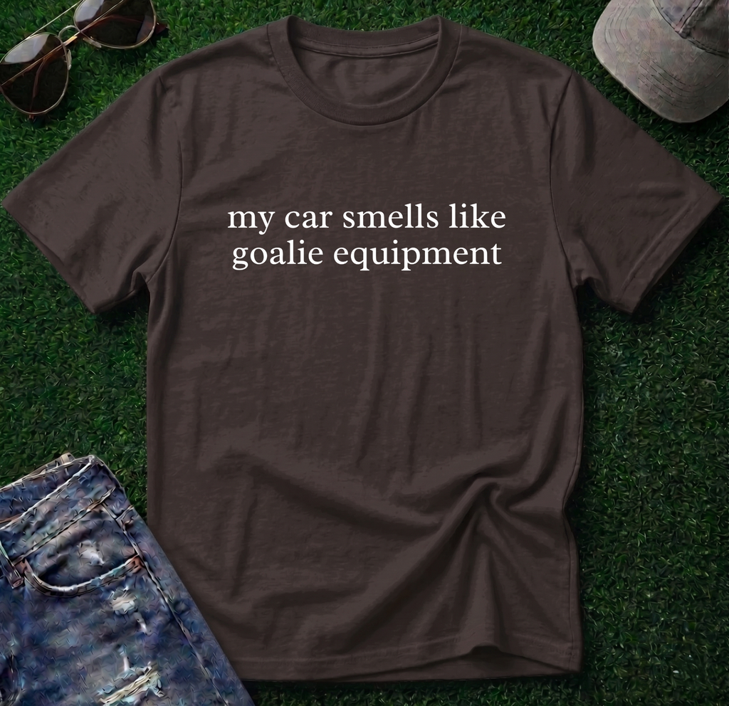 Car Smells Like Goalie Equipment Shirt