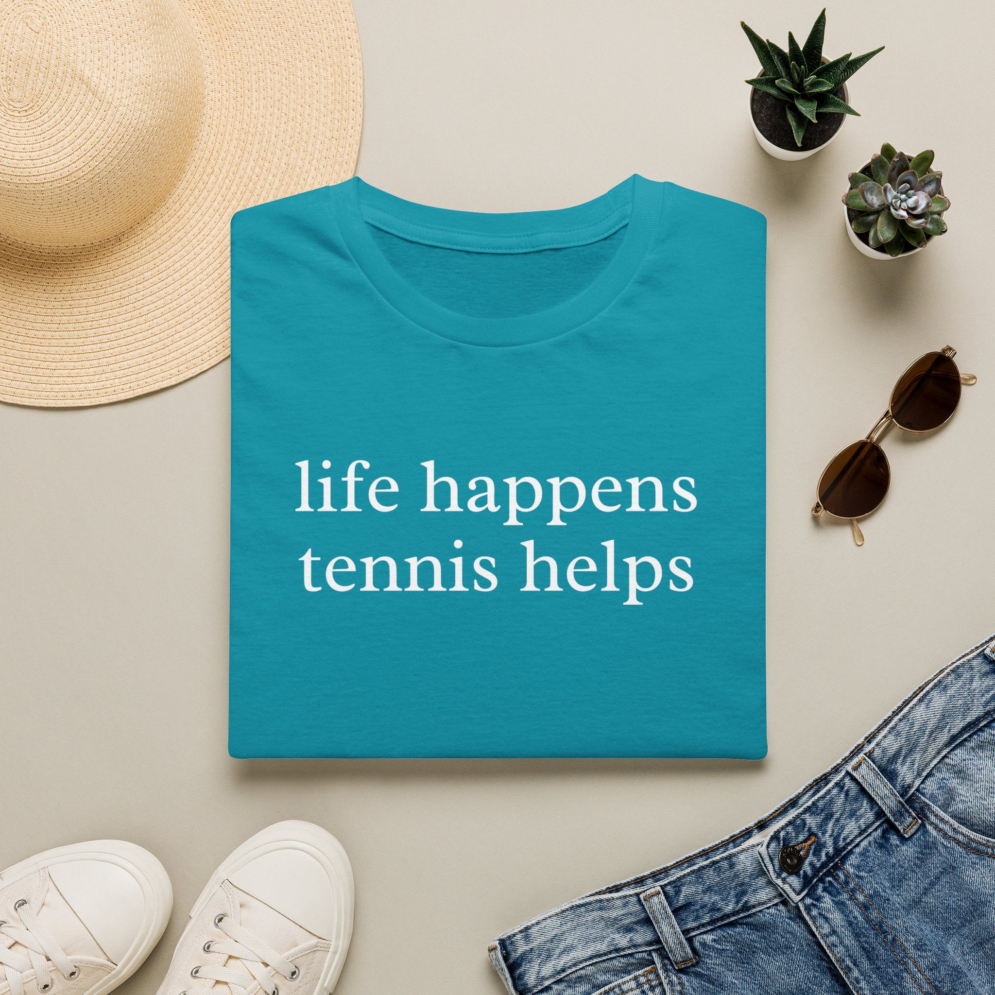 Life Happens Tennis Helps Shirt