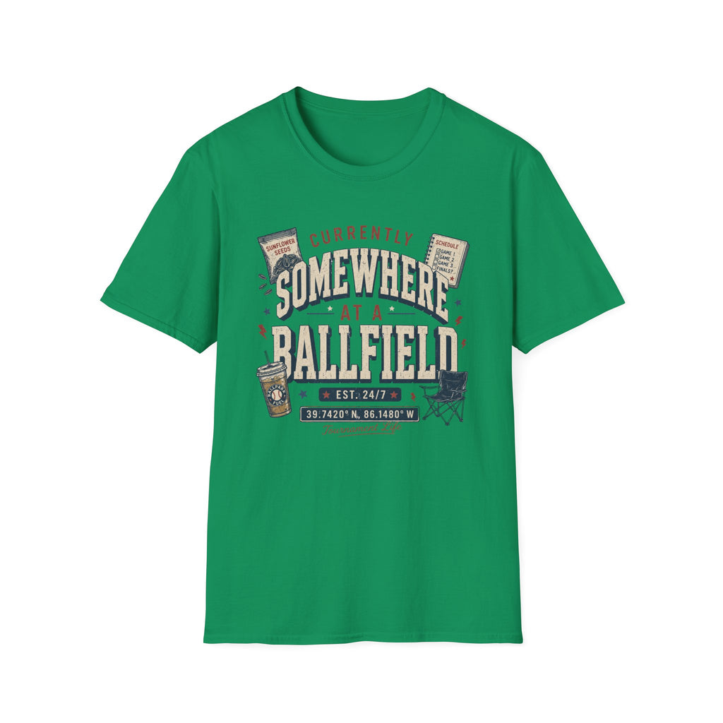 Somewhere at a ballpark shirt