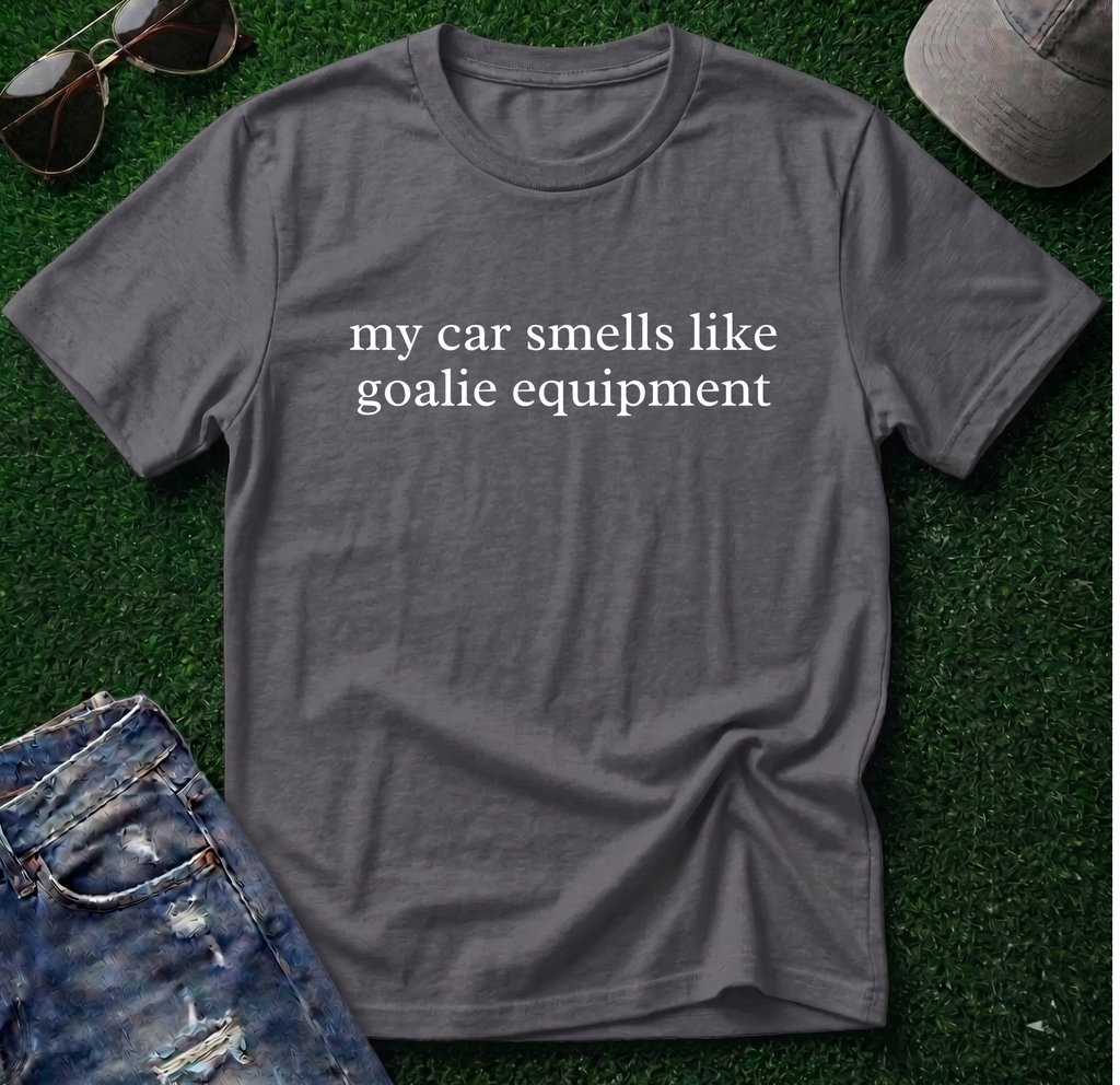 Car Smells Like Goalie Equipment Shirt