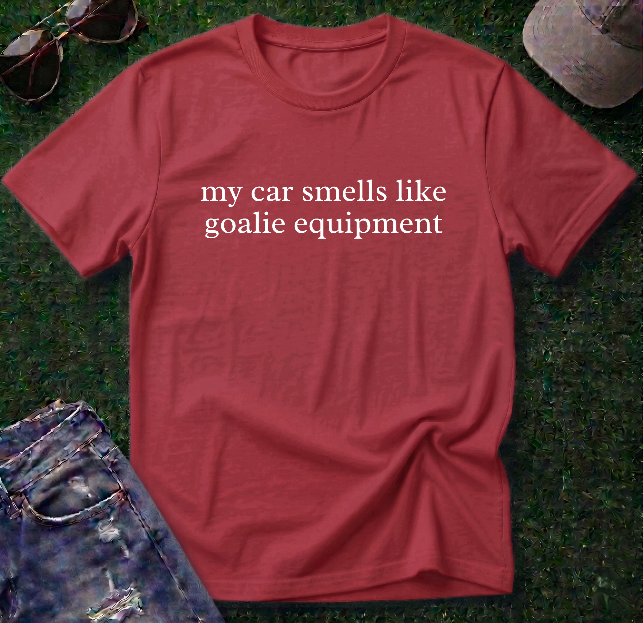 Car Smells Like Goalie Equipment Shirt