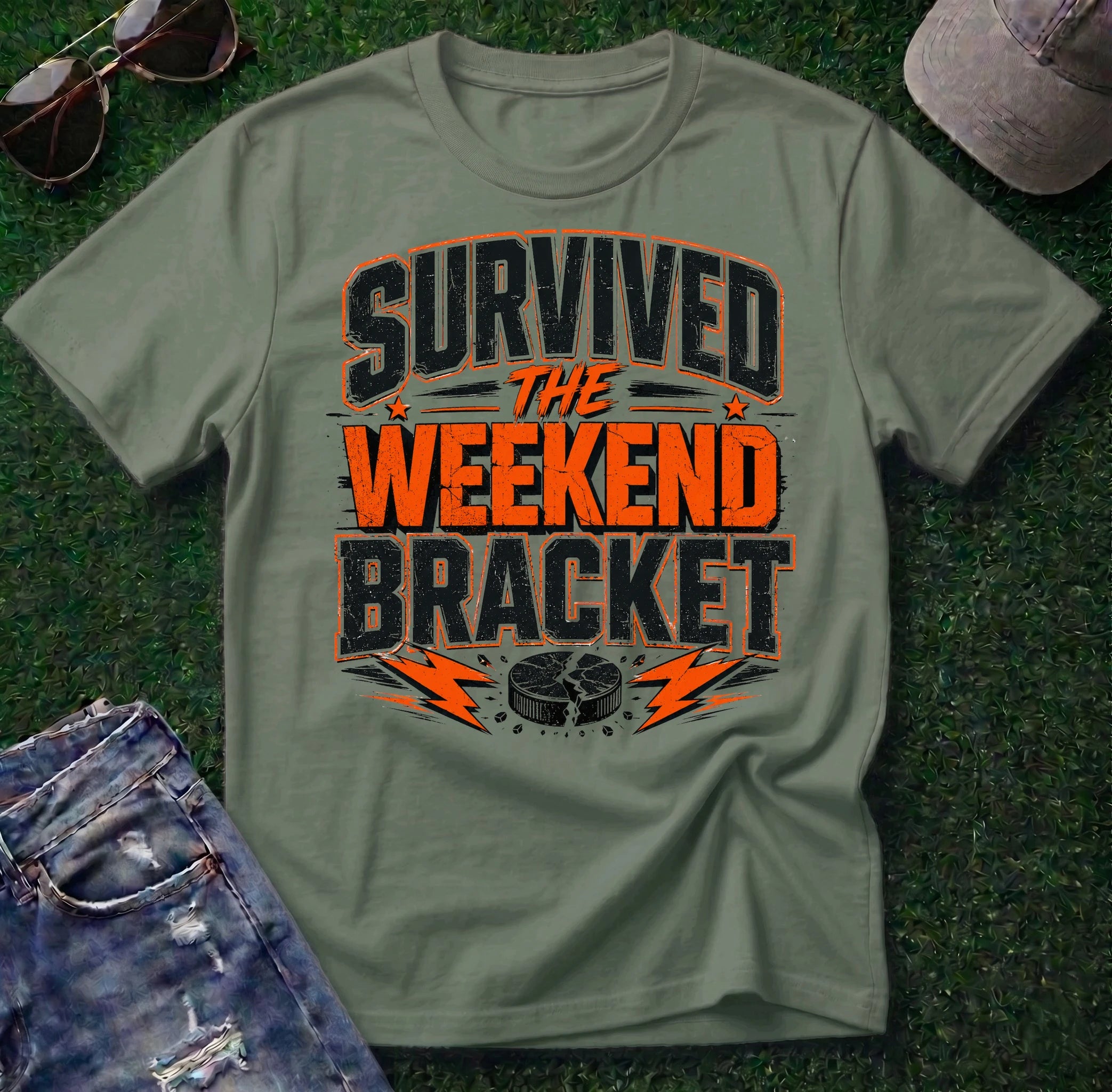 Survived the Weekend Bracket Shirt