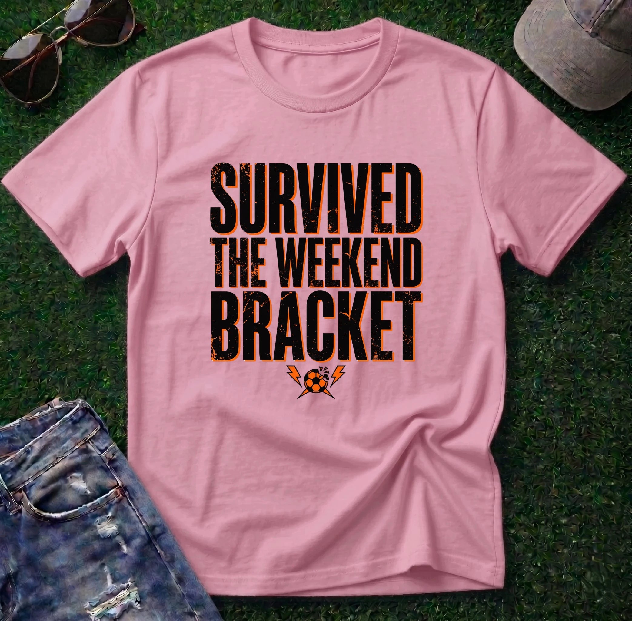 Survived the Weekend Bracket Soccer Shirt