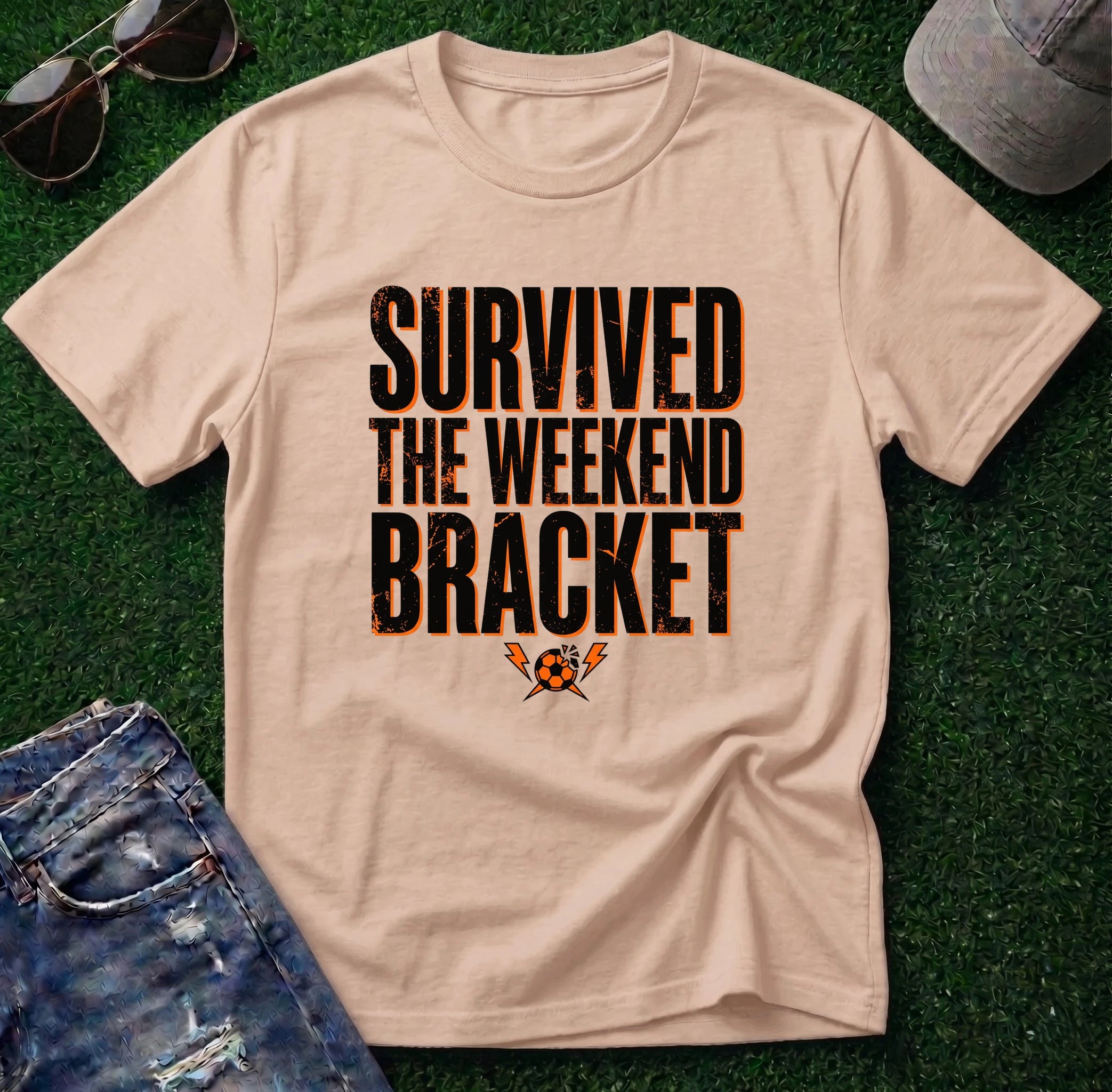 Survived the Weekend Bracket Soccer Shirt