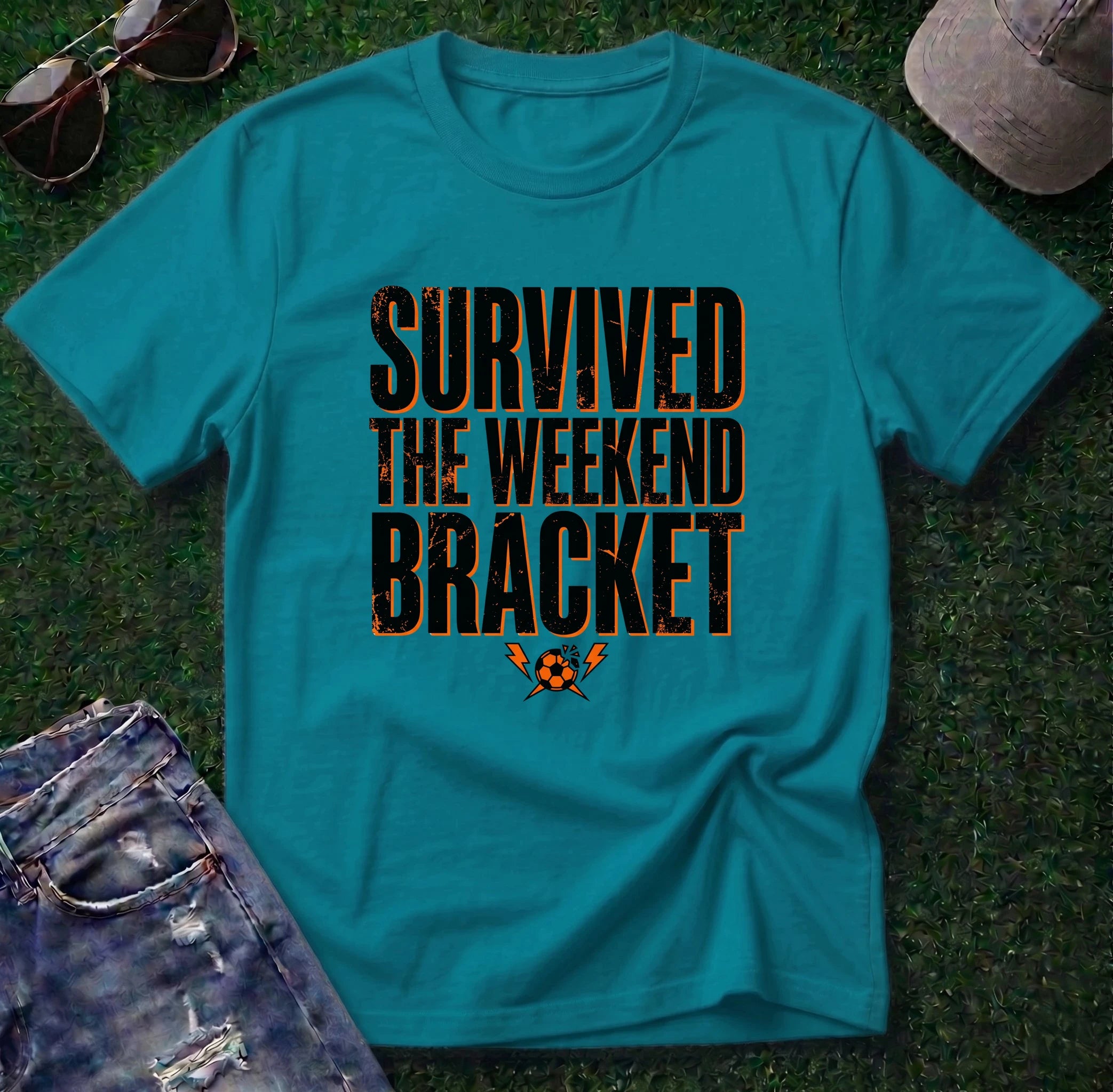 Survived the Weekend Bracket Soccer Shirt