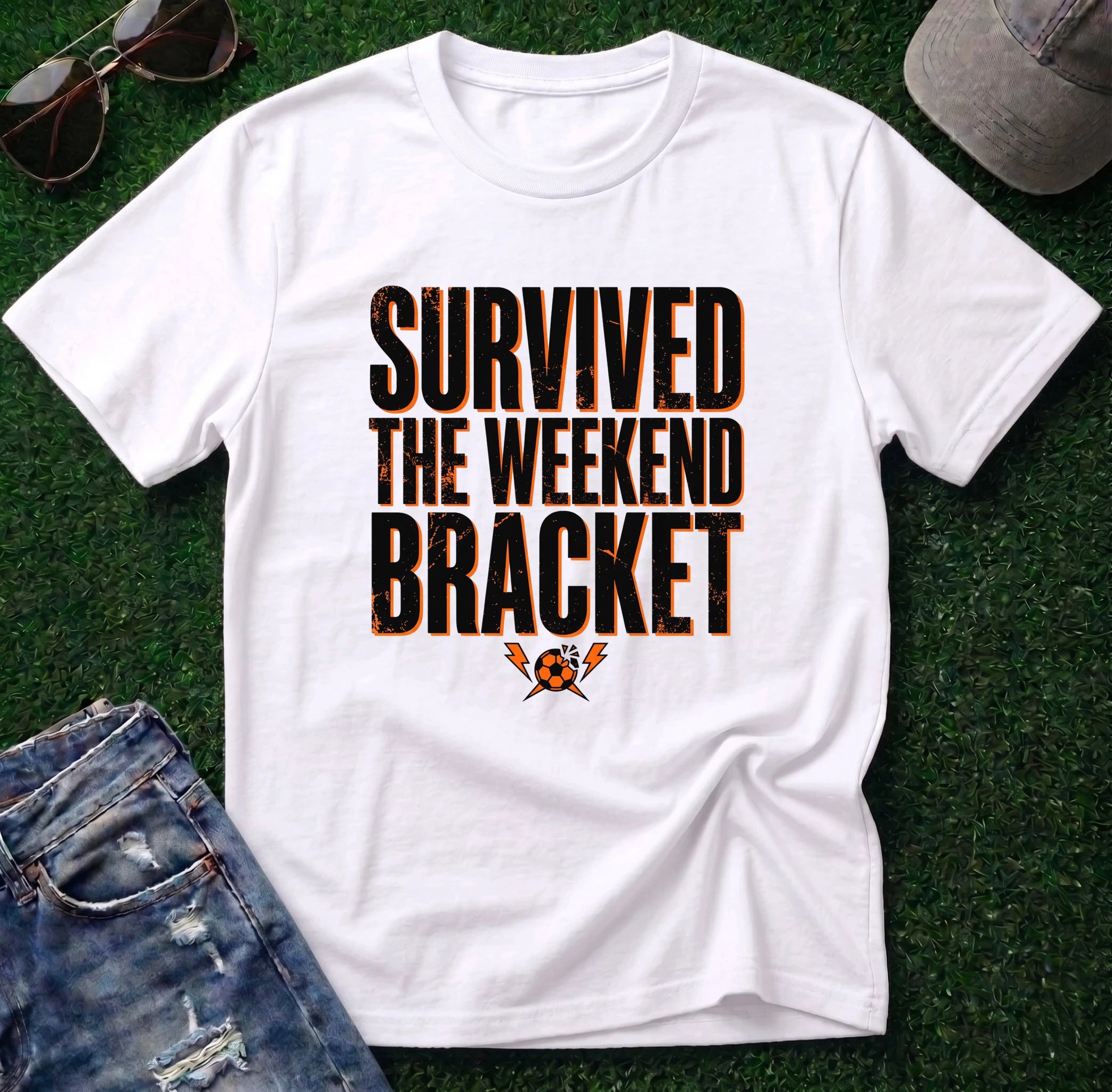 Survived the Weekend Bracket Soccer Shirt