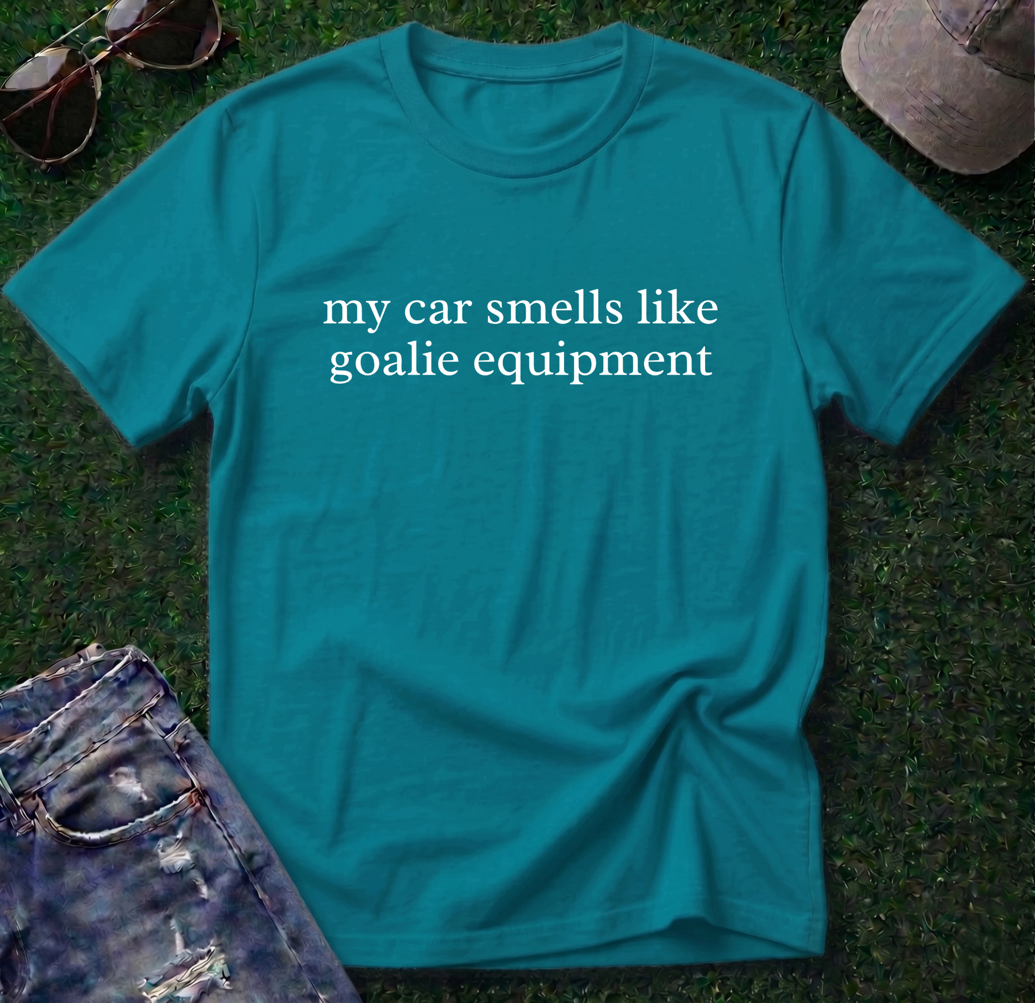 Car Smells Like Goalie Equipment Shirt